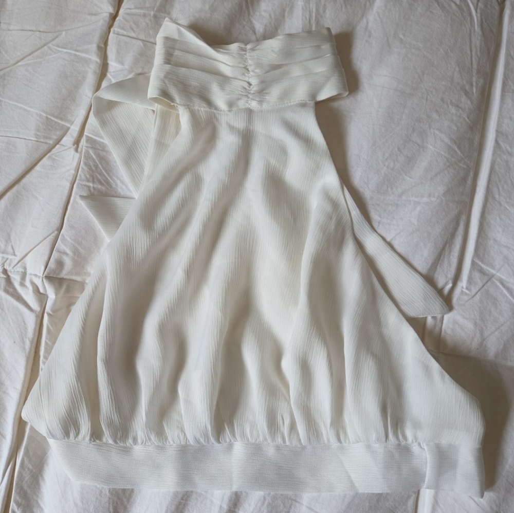 Elegant White Halter Top